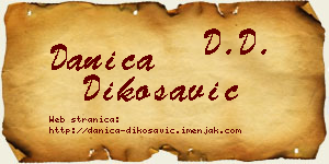 Danica Dikosavić vizit kartica
